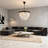 4-light Dimmable Modern Glass Chandelier