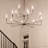 12 - Light Steel Dimmable Tiered Chandelier-1937749209