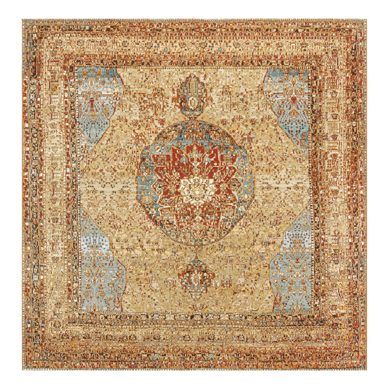 Tapis d'extérieur traditionnel, Carré 10 pi