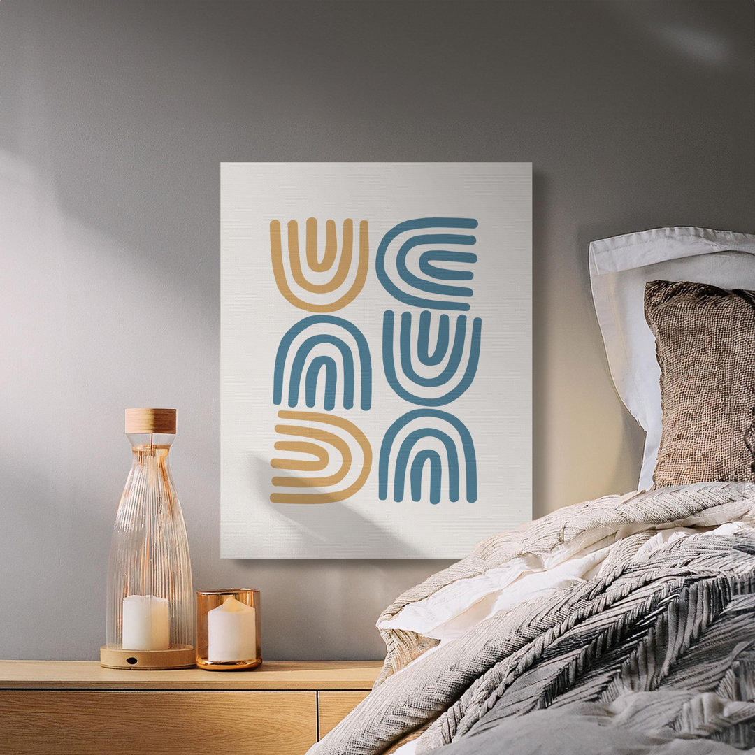 Abstract Arch Canvas Wall Art, Boho Modern Decor, Gallery Wrapped Canvas Print, Ready to Hang, Archival Quality, Living Room Art, Statement