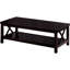 Élégant occasionnel foncé: tables avec cadres et options de rangement 3 tablettes inférieures
