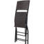 Chaise de patio d'extérieur pliable 2 pièces - contemporaine