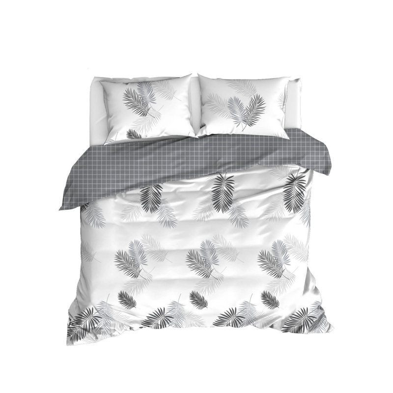 Ensemble de housse de couette 100% coton Adells, Housse de couette 94 po x 87 po + 2 taies d'oreill