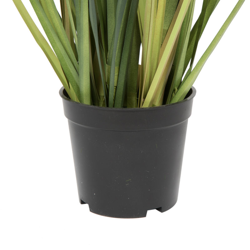 Herbe fleurie artificielle en pot, H 60 po x l 30 po x P 30 po