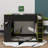 Full Size Wood Loft Bed With Desk,Drawers,Storage Compartments,Hanging Rod And RGB Lights-433192497