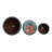 Aedin Clay Planter Set - Durable Rounded Ceramic Planters With Smooth Textured Design And Minimalist Style For Indoor Or Outdoor Display - Set Of 3-995033462