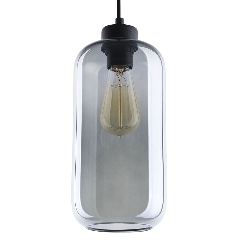 Schaefer 1 - Light Single Jar Pendant, Gray