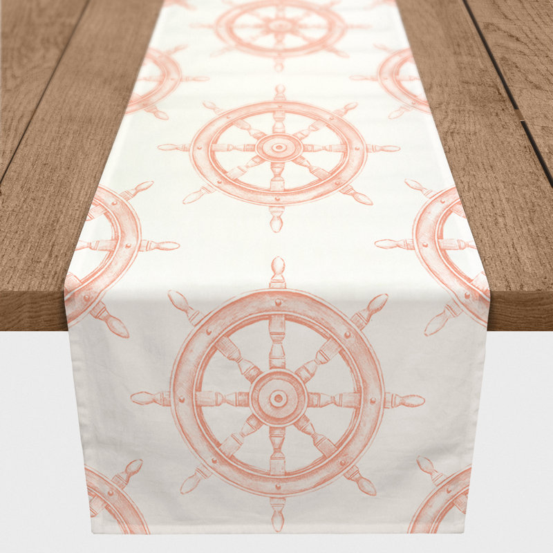 Chemin de table sarcelle, 90 po x 16 po, Orange, 14