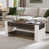 Antique white + light knotty oak
