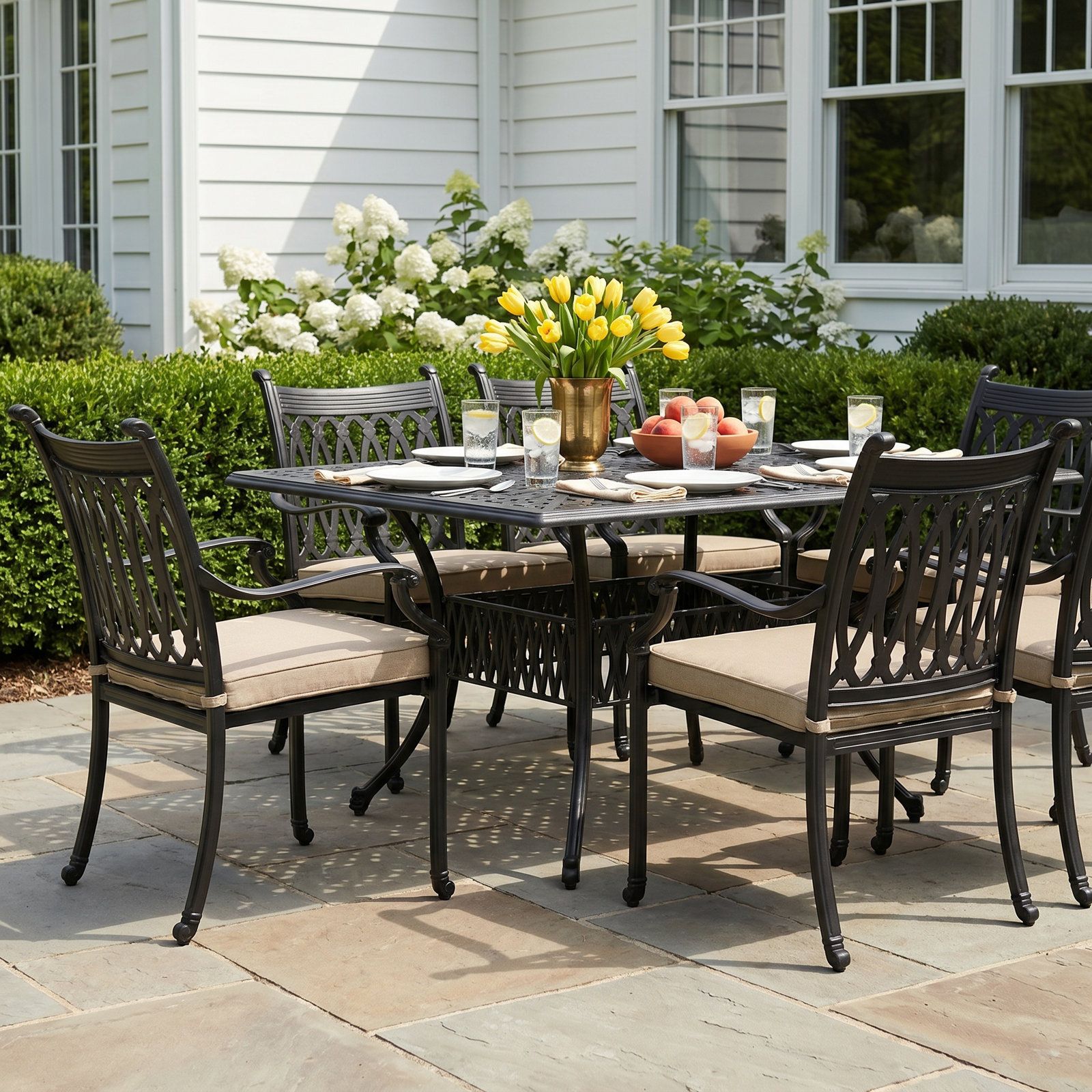 Brockport 64" Patio Dining Set