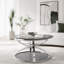 Ensemble de table basse moderne en verre à 2 niveaux et cadres en forme d'anneau-1783265153-1783265155