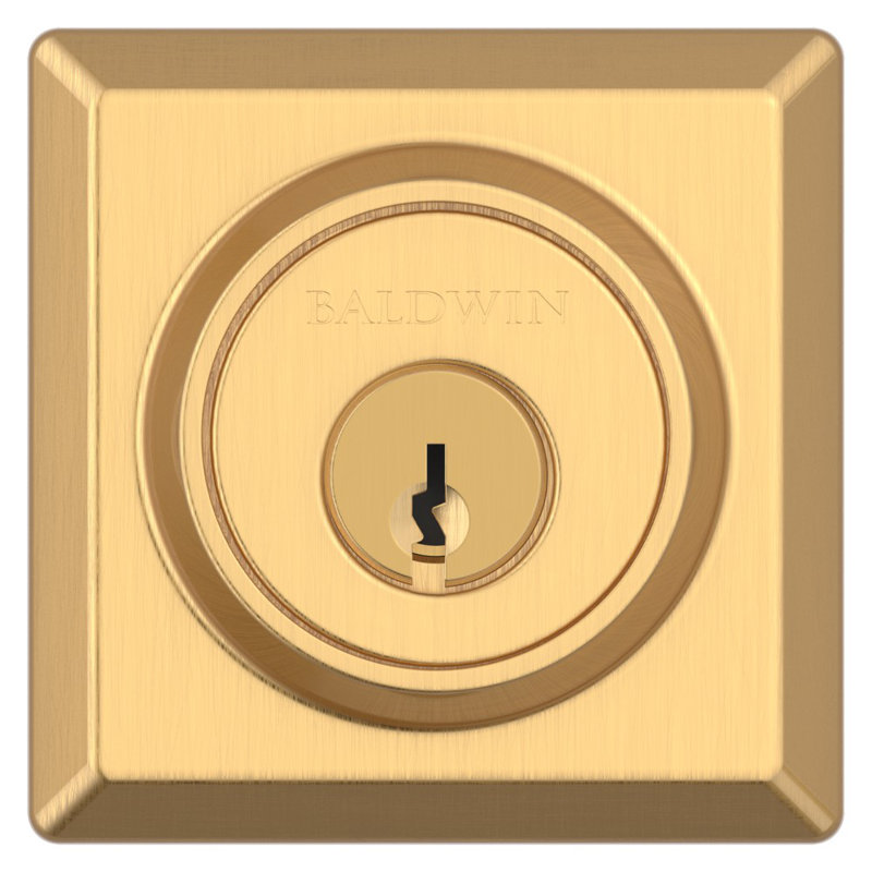 Traditional Square Single Cylinder Deadbolt