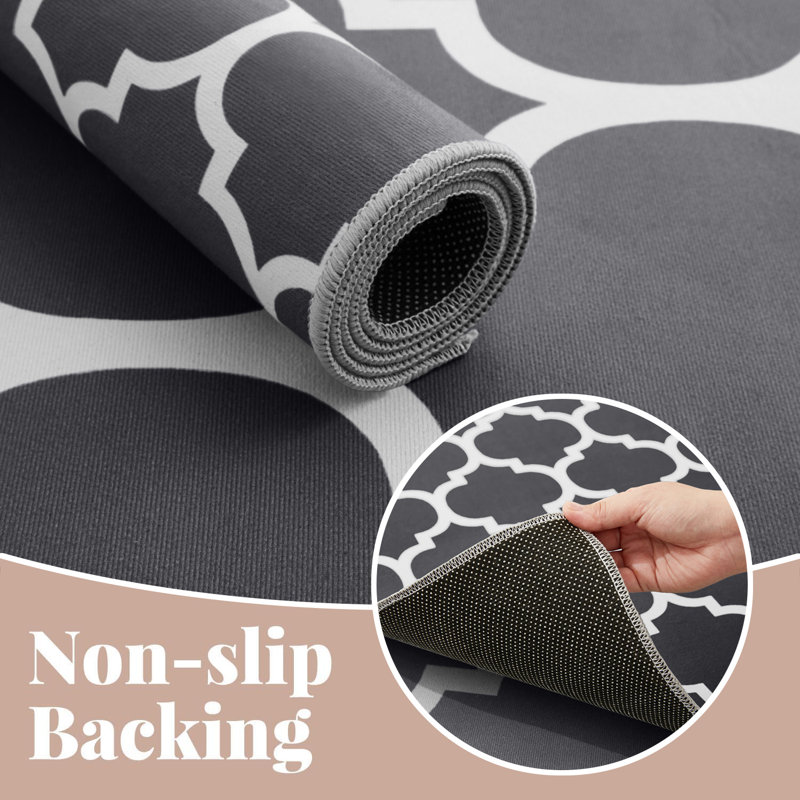 Modern Printed Area Rug ( Low-Pile) , Rectangle 60 x 110 cm