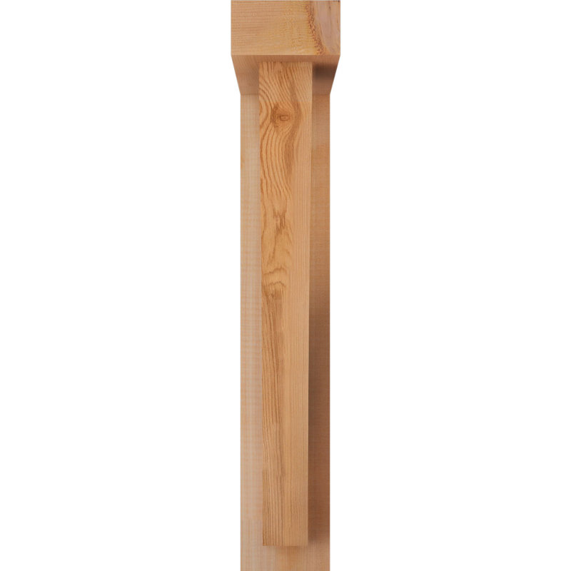 Support de bloc Thorton avec entretoise décalée, 24x16, Cèdre rouge occidental de l 4 po (scié brut)