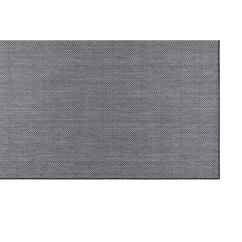 Élégant tapis en sisal noir et blanc, 1,6 x 2,6 pi | 100% SISAL durable, hauteur de poils de 0,2 po, 1200 gr / m² | Tissé à la machine avec base en jute, 96 000 points de fil | Facile à nettoyer, idéal pour les espaces de vie modernes
