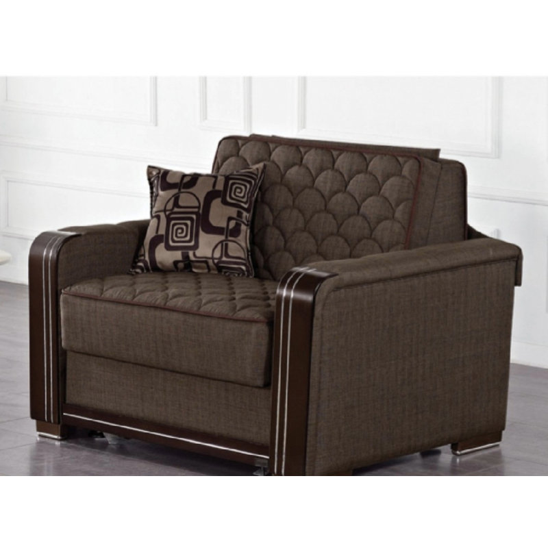 Fauteuil capitonné de 42 po de largeur Hali