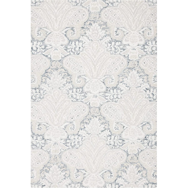 Bungalow Rose Hand Tufted Wool Oriental Indoor/Outdoor Rug | Wayfair