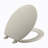 Brevia Toilet Seat with Quick-Release Hinges and Grip-Tight Bumpers-10979253-91059805