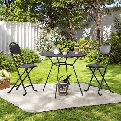 2Pcs Folding Stool With Back, Cushioned Padded Folding Stool, Portable Folding Chairs For Outdoor Indoor Kitchen Shop Cafe(Expect Arrival Date 2025/6/30)