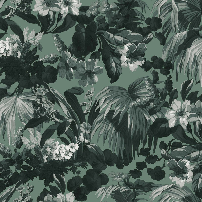 Limerence 9.84' L x 70.87" W Wallpaper Roll, Fern