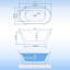 Freestanding Bathtub, Acrylic Soaking Tub, Elliptical Design with Chrome Drain & Overflow for Contemporary Bathrooms-110647025