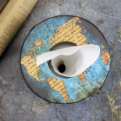 Porte-papier hygiénique rond avec couvercle, porte-papier hygiénique en bois avec couvercle, porte-papier hygiénique en bois