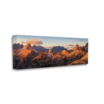 " Panoramic Desert Canyon Peaks " by Martin Podt