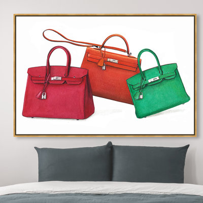 " Doll Memories - Birkin Handbags " Painting Print