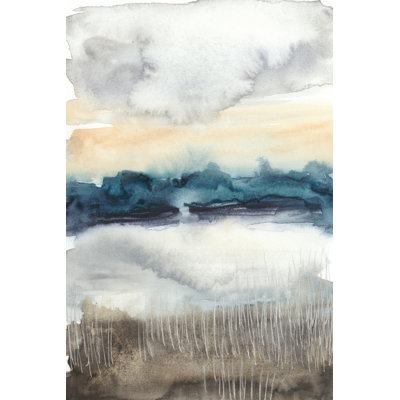 Lakeview Sunset II by Jennifer Goldberger - Painting on Canvas