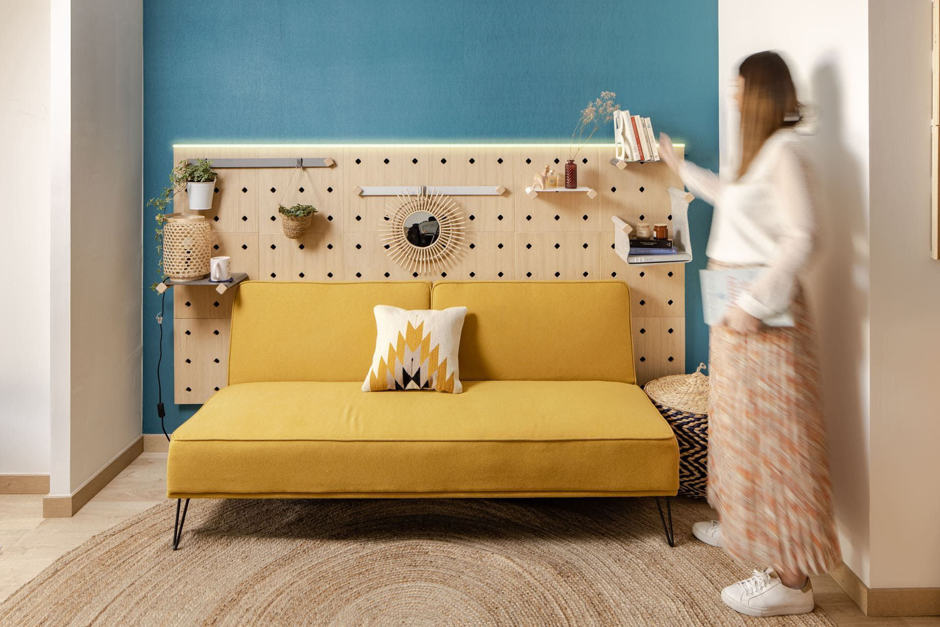 Brayden Studio Cleverly Sofa Back Modular Pegboard Furniture Wayfair.co.uk