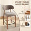 Chaise rembourrée en bois massif avec tabouret-2143590158