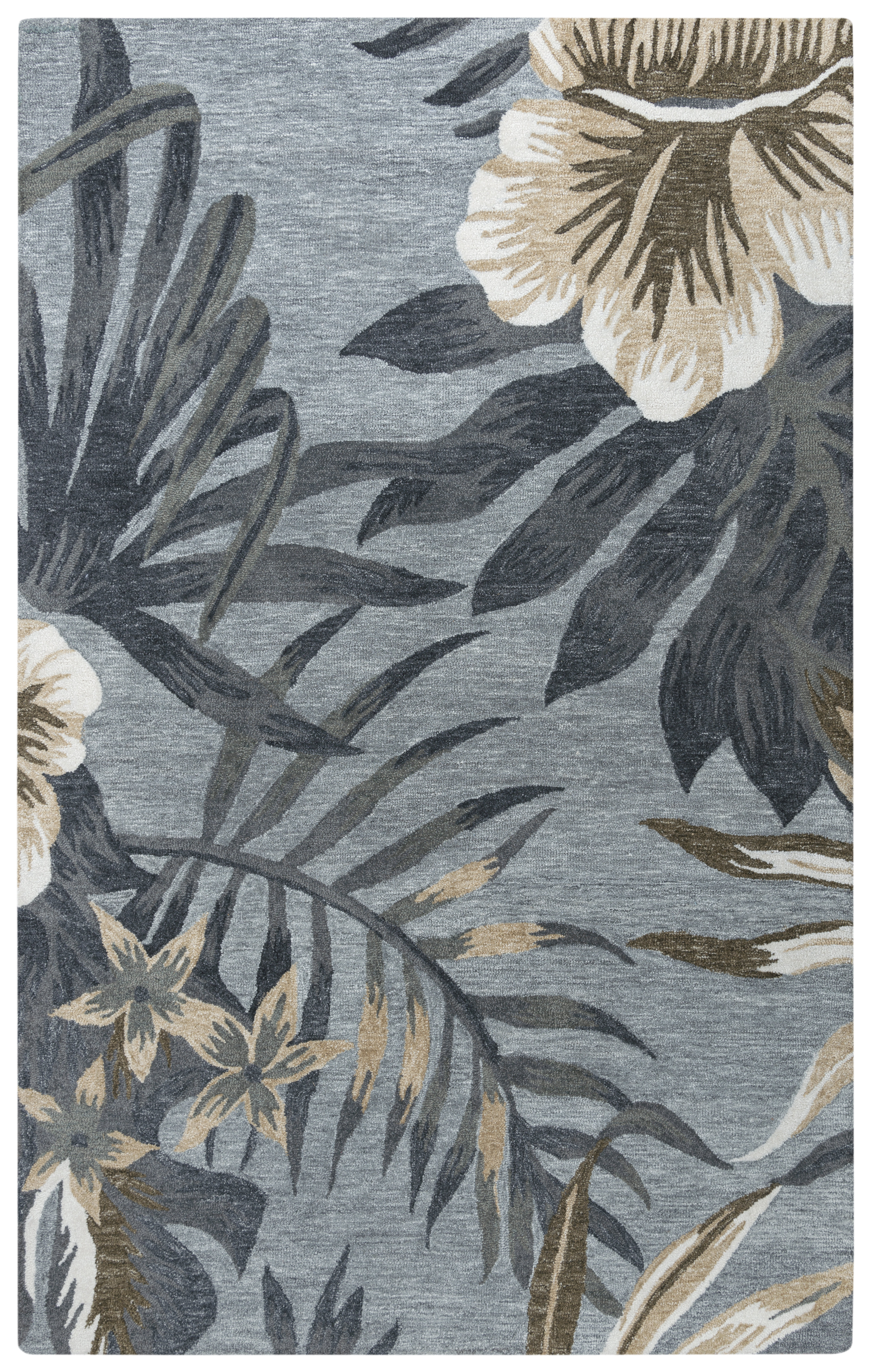 Bayou Breeze Rectangle Aurick Floral Handmade Tufted Recycled P.E.T ...