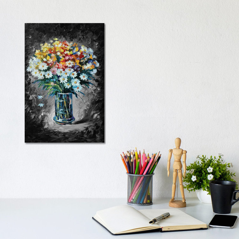 Fascination en noir et blanc - reproduction d'art sur toile tendue