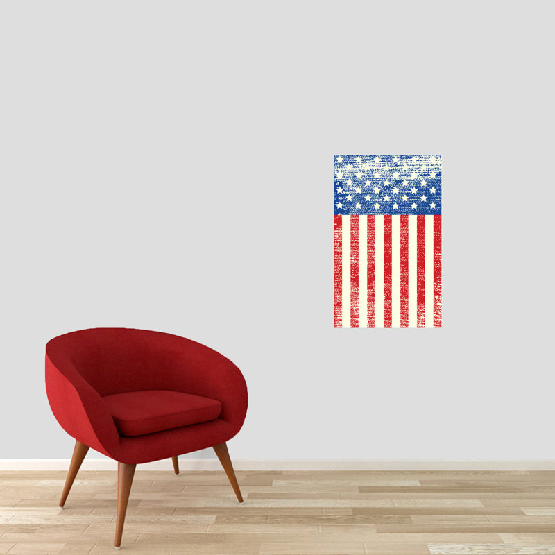 Décalcomanie murale american american rustique, H 24 po x l 15 po, Oui