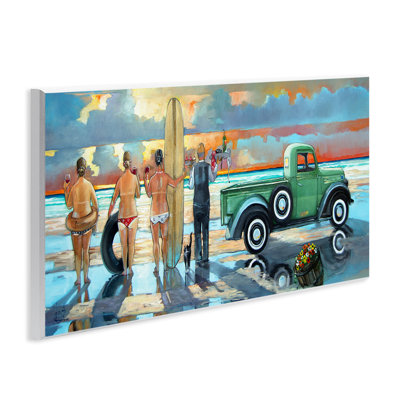 " Butler Serving Beach Girls Scene "