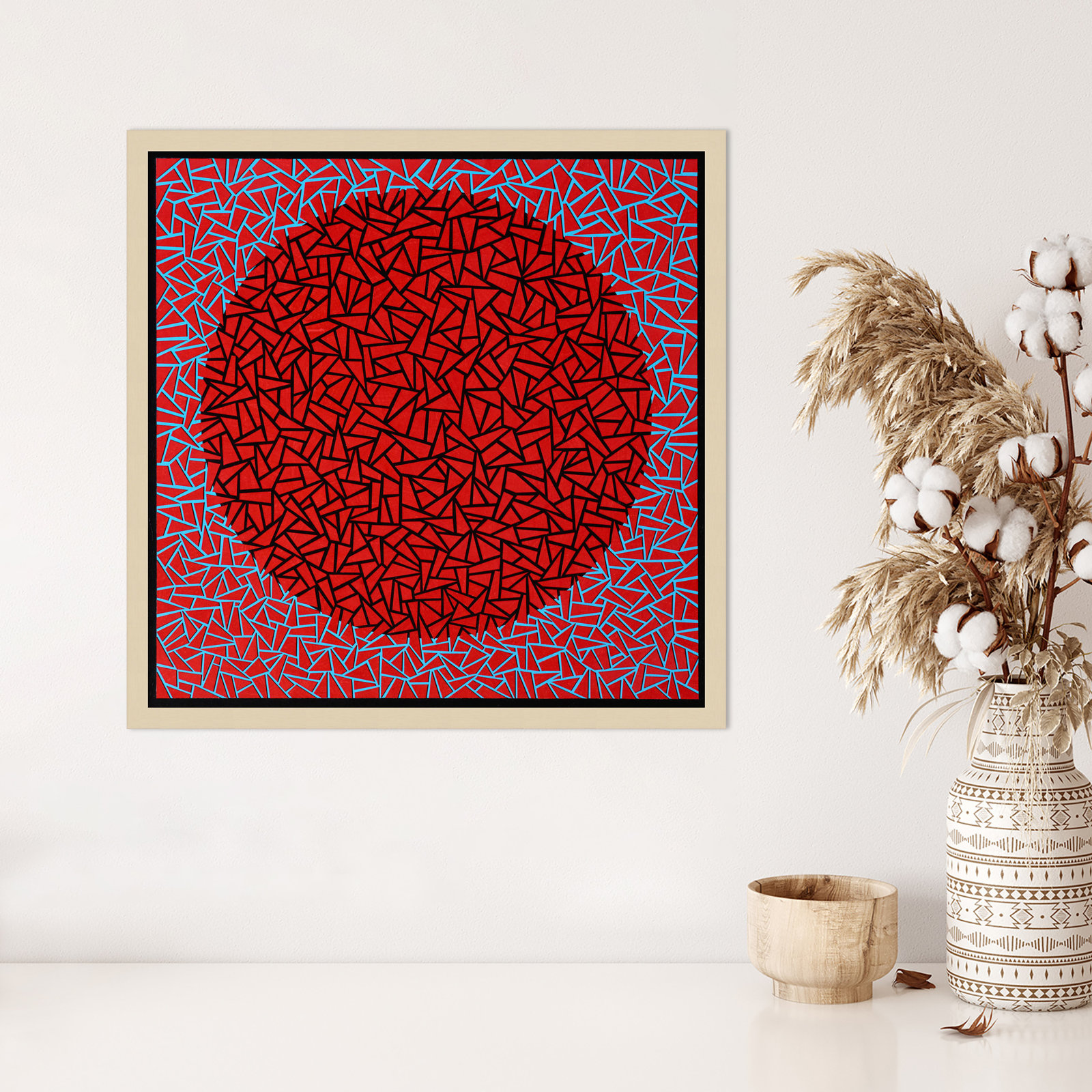 Gods Navel by Alex Dunn, Brown, 25" H x 25" W x 1" D