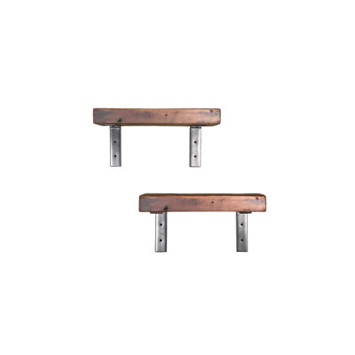 2 Piece Pine Bracket Shelf