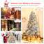 Arbre de Noël artificiel à charnière argent 7,5 pi