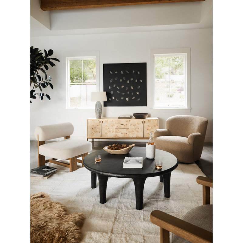 Kelden Coffee Table, Raw Black