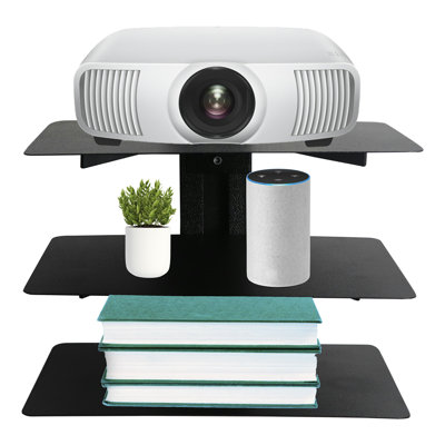 3 Piece Metal Floating Shelf with Adjustable Shelves