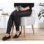 Pouf bohémien en coton avec pieds en bois, couleur crème, 16,9 po x 16,9 po x 17,7 po | Housse 100% coton, 35 éponges orthopédiques (2,4 po d'épaisseur) | Parfait pour les décors scandinaves et d'hôtel, élégant et fonctionnel-1742174884