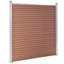 Mullica 185.42cm H x 312cm W Brown Composite Fence Panels-241578961