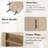 Corner Floor Accent Cabinet With Rattan Door