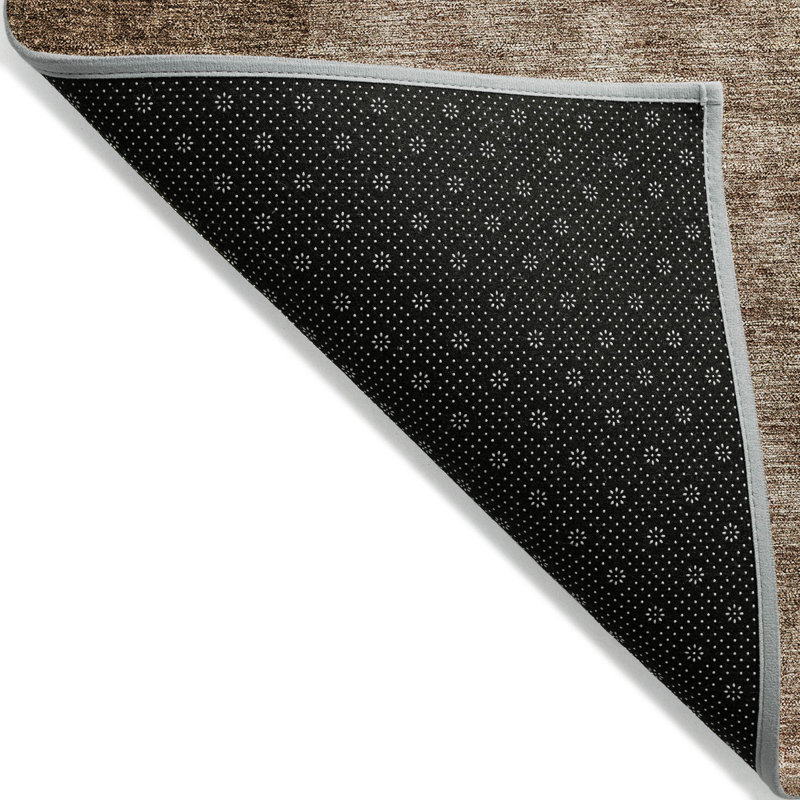 Tapis intérieur / extérieur dégradé brun et beige 5 pi x 8 pi