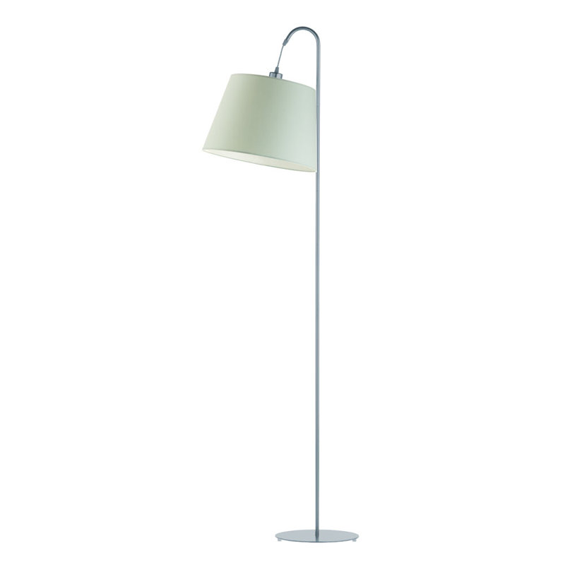 Salom 171cm Steel Arched/Arc Floor Lamp, Mustard, Brushed Steel