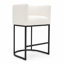 Tabouret de bar 27 po à hauteur de comptoir, tabouret de comptoir rembourré avec structure en métal-2047783221-2047783220