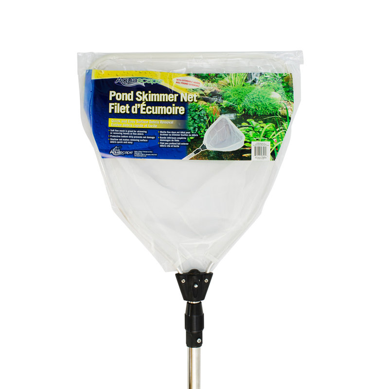 Heavy-Duty Extendable Stainless Steel Pond Skimmer Net