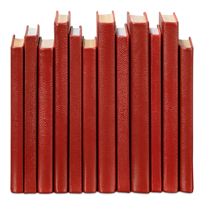 Shagreen Handmade and Media Decorative Book, Red
