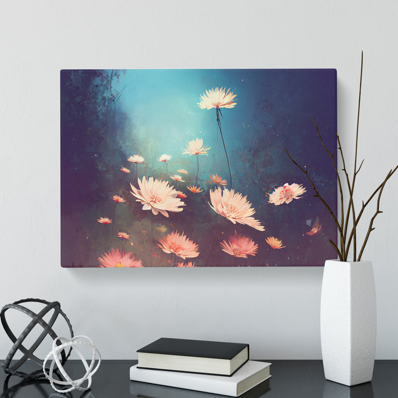 Field Of Flowers Vol.2 - Wrapped Canvas Painting, 35cm H x 50cm W x 3cm D