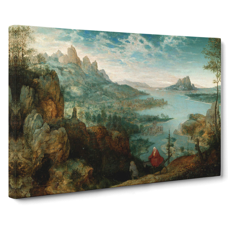 Flight To Egypt by Pieter Bruegel The Elder - Wrapped Canvas Painting, 40cm H x 60cm W x 3cm D